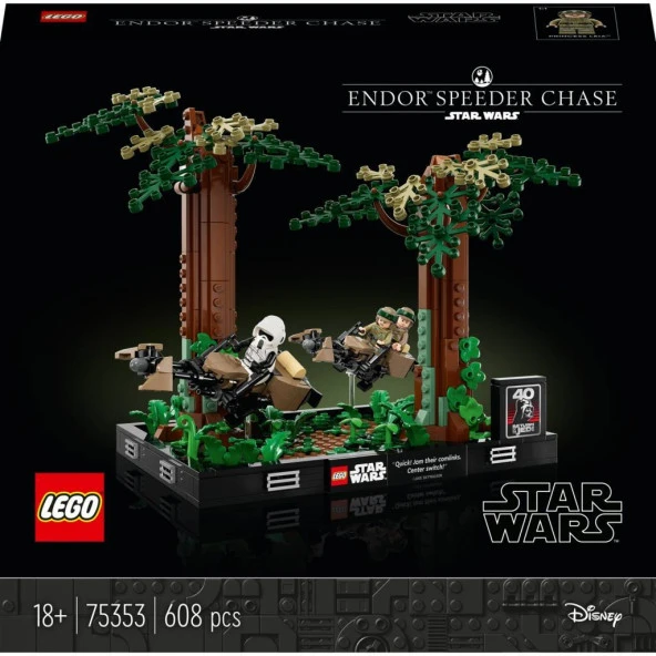 Lego Star Wars Endor Hız Motoru Takibi Dioraması 75353 - 3