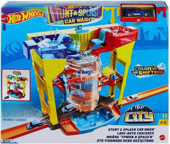 Hot Wheels GRW37 Oto Yıkamada Renk Değiştirme Oyun Set