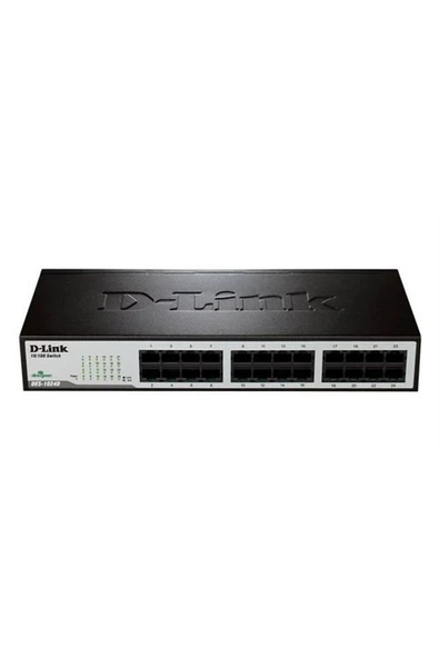 D-Lınk Des-1024D 24 Port 10/100Mbps Yonetılemez Metal Kasa Rackmo
