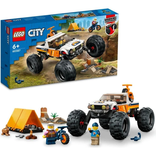 LEGO® City 4x4 Arazi Aracı Maceraları 60387