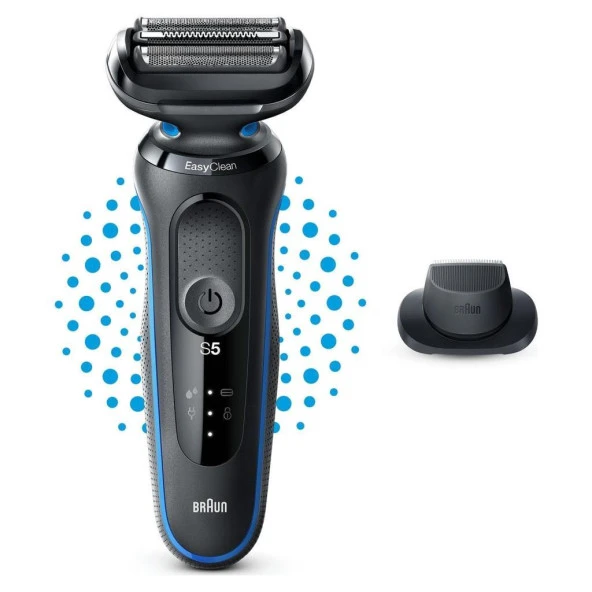 Braun Yeni Seri 51 B1200S Kablosuz Tıraş Makinesi Autosense Easyclean Easyclick Islak & Kuru