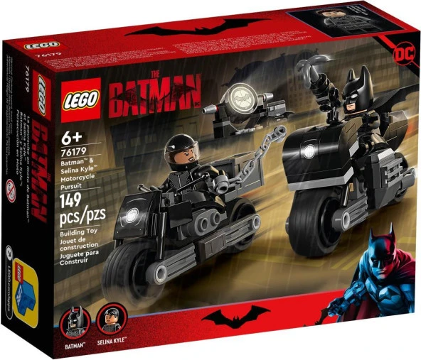 LEGO® Dc Batman™: Batman ve Selina Kyle™’ın Motosiklet Takibi 76179- 149 Parça