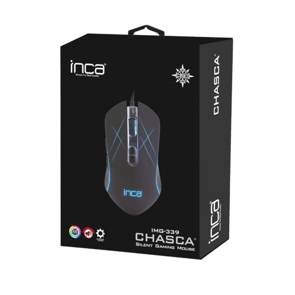 Inca IMG-339 Chasca 6 LED RGB Softwear / Silent Oyuncu Mouse