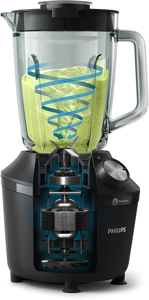 Philips HR2291/41 Smoothie Siyah Blender - Resim 2