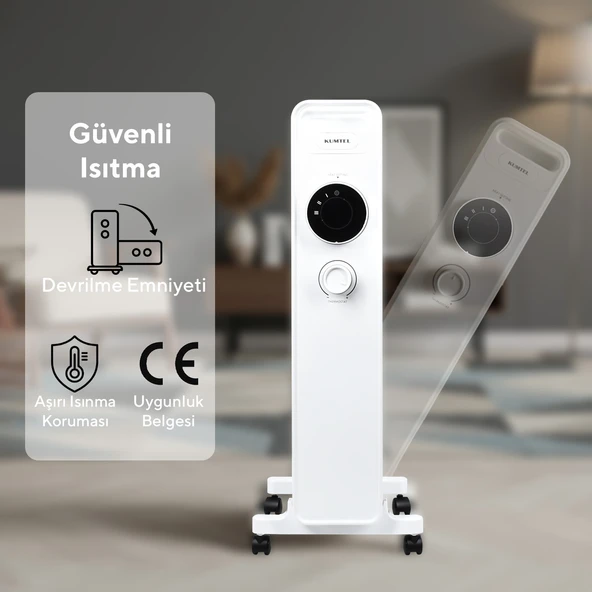 Kumtel 7 Dilim Beyaz Radyatör KUM-1220S - Resim 4