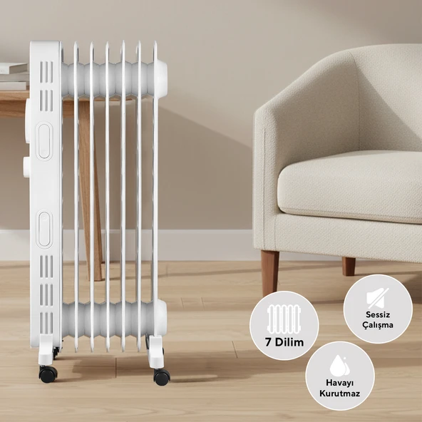 Kumtel 7 Dilim Beyaz Radyatör KUM-1220S - 2