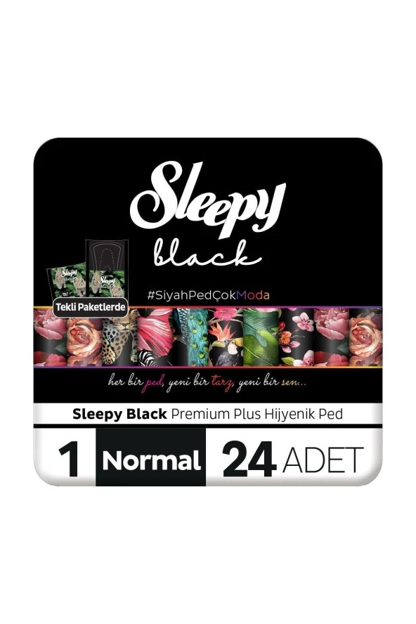 Black Premium Plus Hijyenik Ped Normal 24 Adet Ped
