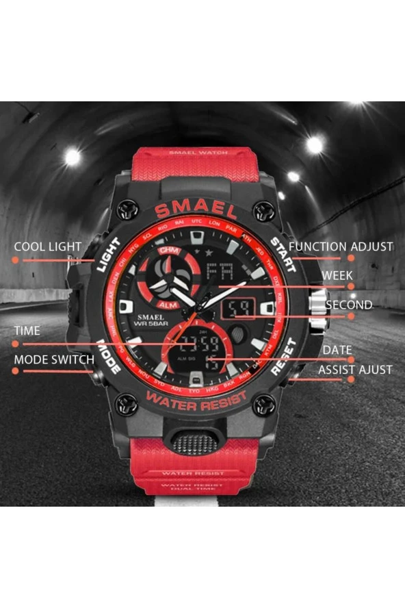 DİJİTAL VE ANALOG ERKEK KOL SAATİ925039 - Resim 2