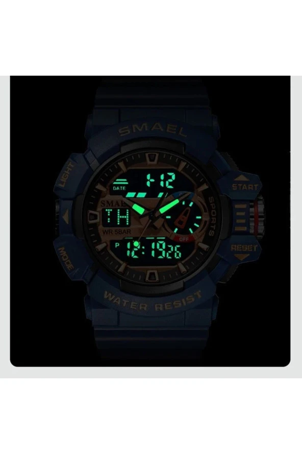 Dijital Ve Analog Erkek Kol Saati924778 - Resim 3