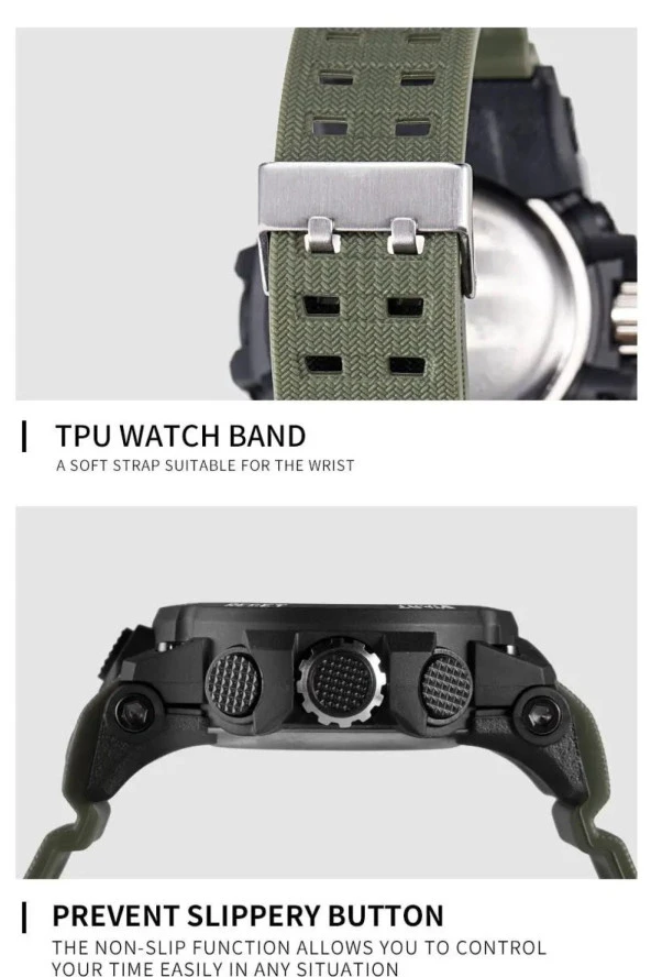 Dijital Ve Analog Erkek Kol Saati924777 - Resim 2