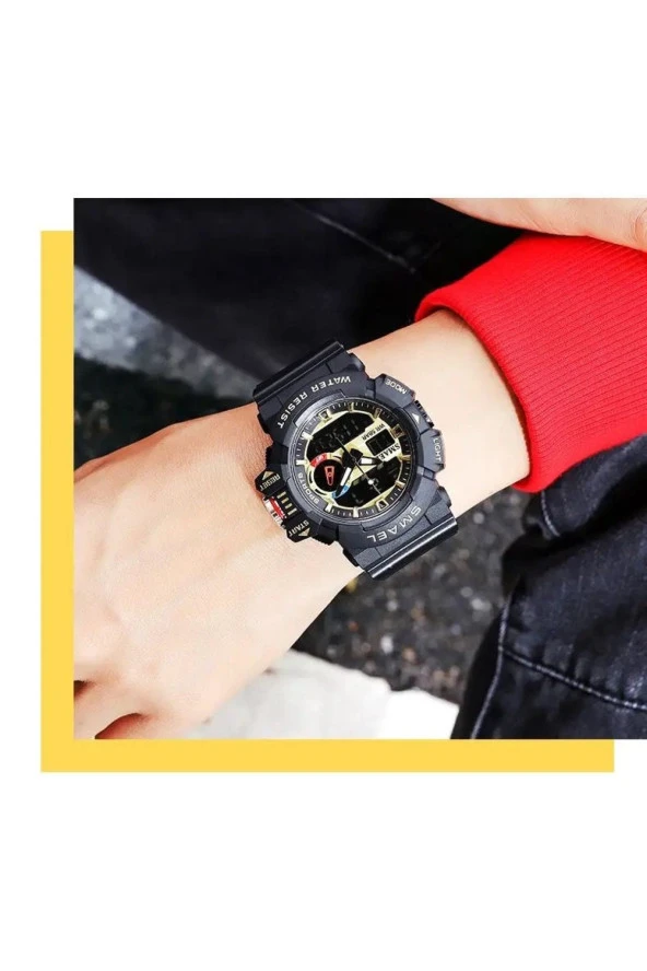 Dijital Ve Analog Erkek Kol Saati924789 - Resim 4