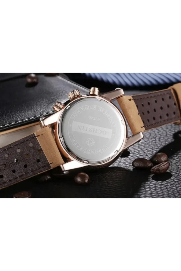 Tüm Fonksiyon Aktif Deri Kordon Erkek Kol Saati129762893548 - Resim 2