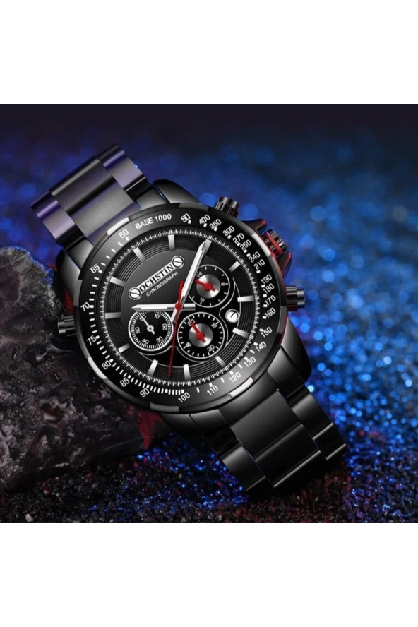 Tüm Fonksiyonları Aktif Çelik Kasa Kordon Erkek Kol Saati8904160492007 - Resim 3