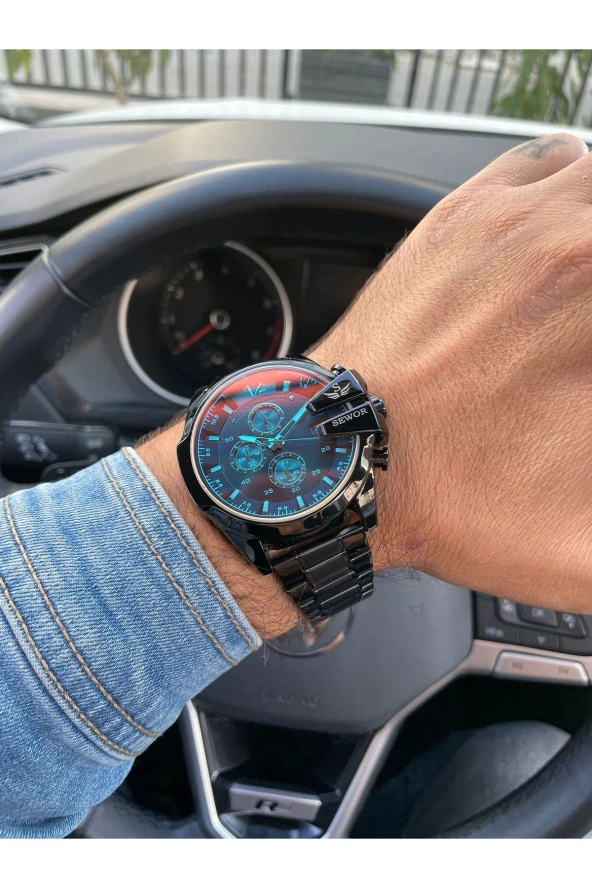 SEWOR Watch Renkli Cam Fonksiyon Aktif Erkek Kol Saati8904160492152 - Resim 2