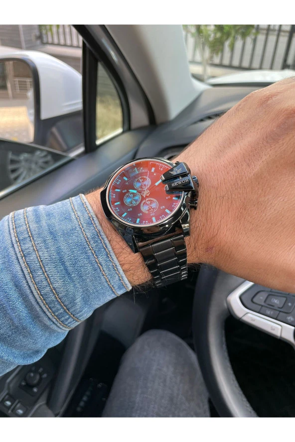 SEWOR Watch Renkli Cam Fonksiyon Aktif Erkek Kol Saati8904160492152 - Resim 4