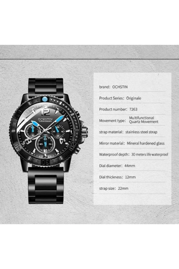 TÜM FONKSİYON AKTİF ERKEK KOL SAATİ925102 - Resim 4