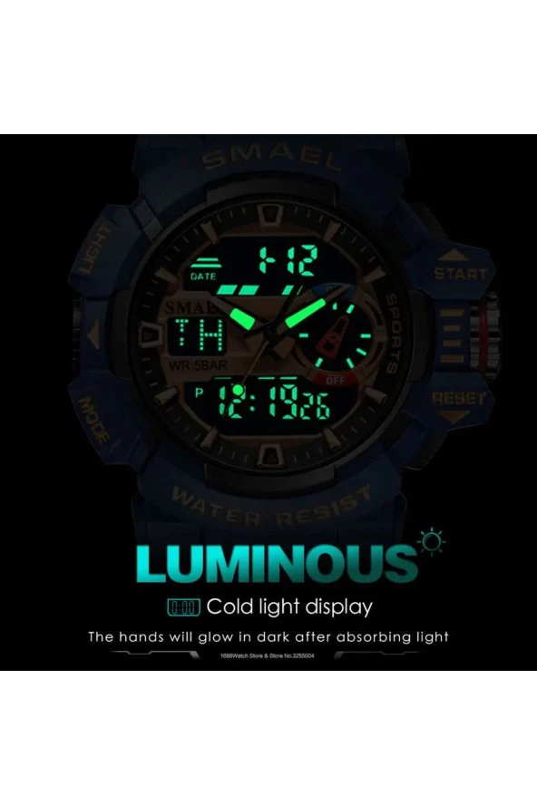 DİJİTAL VE ANALOG ERKEK KOL SAATİ925072 - Resim 3