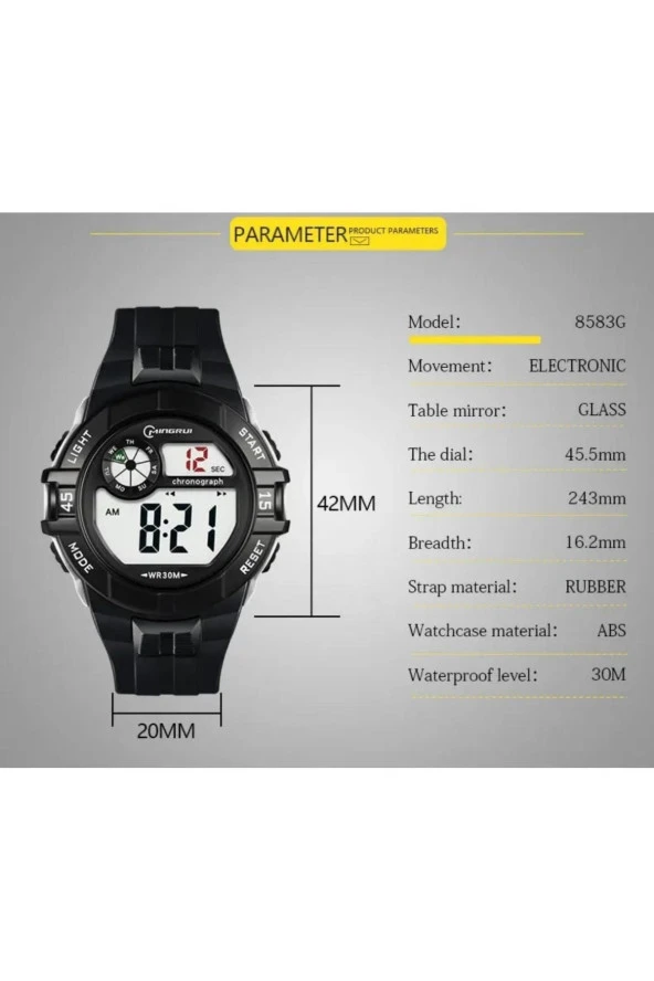 Dijital Çocuk Genç Kol Saati924819 - Resim 2