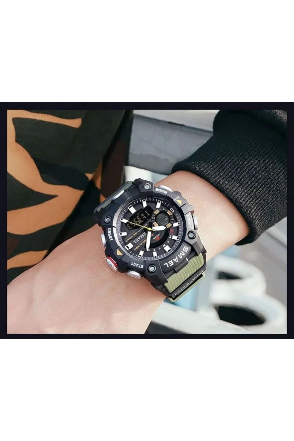 Dijital Ve Analog Erkek Kol Saati924799 - Resim 4