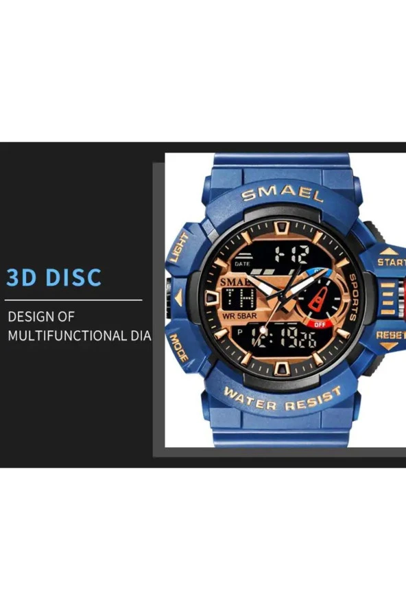 Dijital Ve Analog Erkek Kol Saati924794 - Resim 7