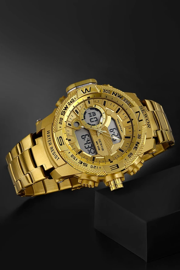 Orjinal Dijital & Analog Tüm Fonksiyonları Aktif Erkek Kol Saati924621 ürün görseli