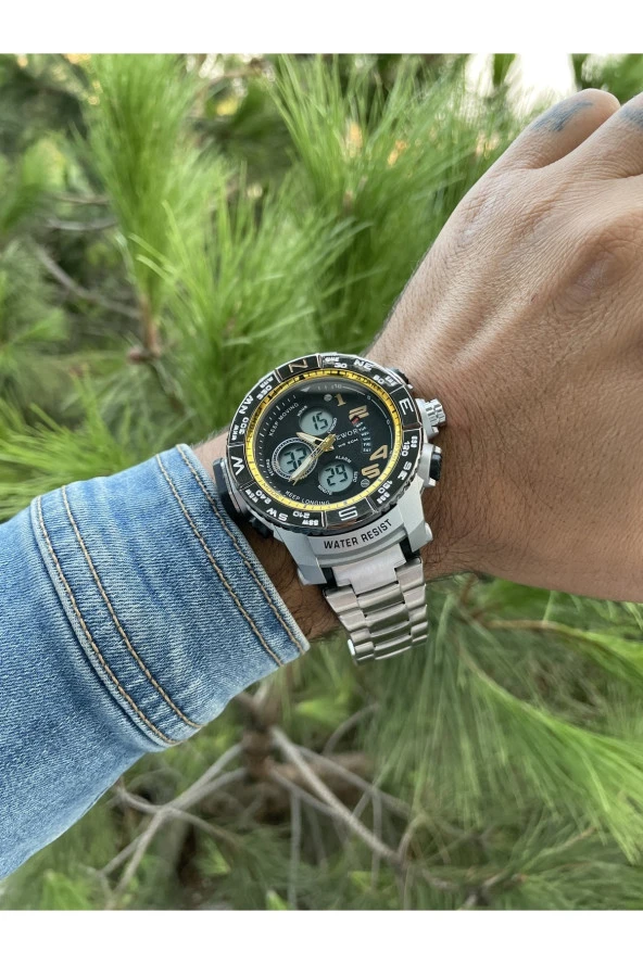 Dijital & Analog Tüm Fonksiyonları Aktif Erkek Kol Saati38002 ürün görseli