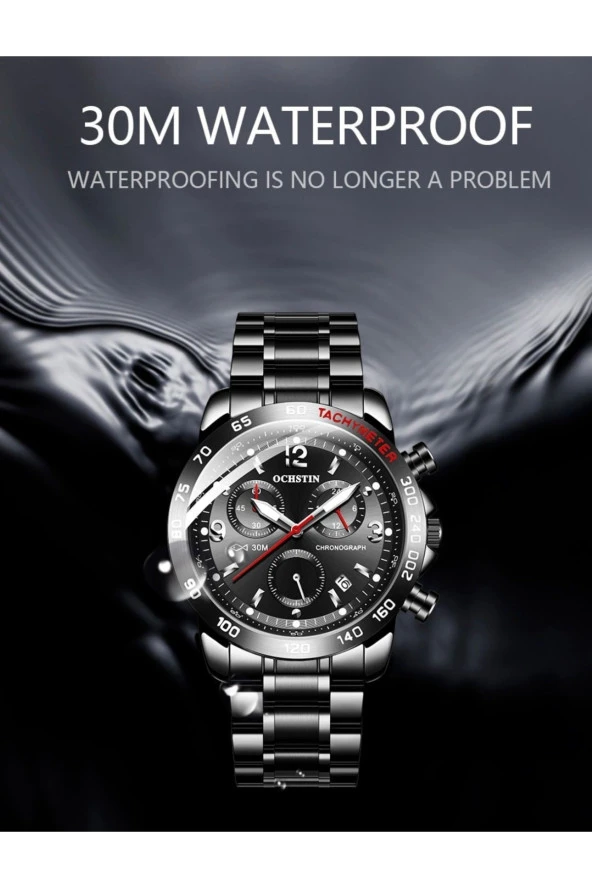 OCHSTIN Tüm Fonksiyon Aktif Çelik Kasa Kordon Erkek Kol Saati923928 ürün görseli