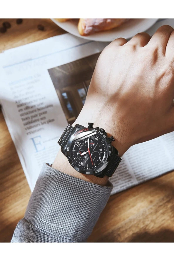 OCHSTIN Tüm Fonksiyon Aktif Çelik Kasa Kordon Erkek Kol Saati923928 - Resim 2