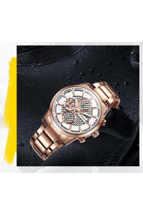 OCHSTIN Tüm Fonksiyon Aktif Çelik Kasa Kordon Erkek Kol Saati923874 - Resim 5