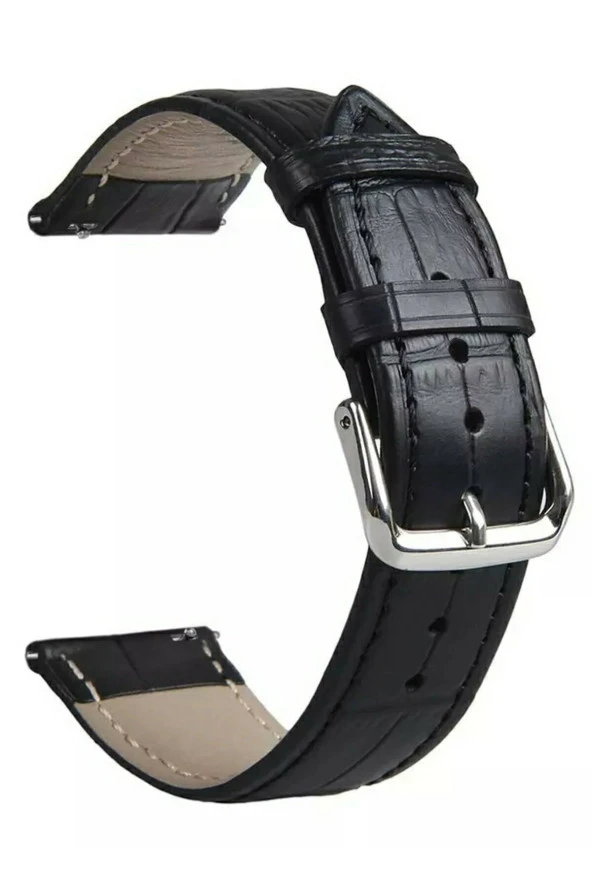 SEWOR Watch Siyah Renk Deri Saat Kordonu 22mm 923579 ürün görseli