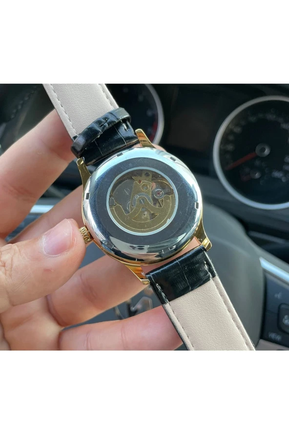 Aokulasic Otomatik Mekanizma Deri Kordon Erkek Kol SaatiSwr0704 - Resim 3