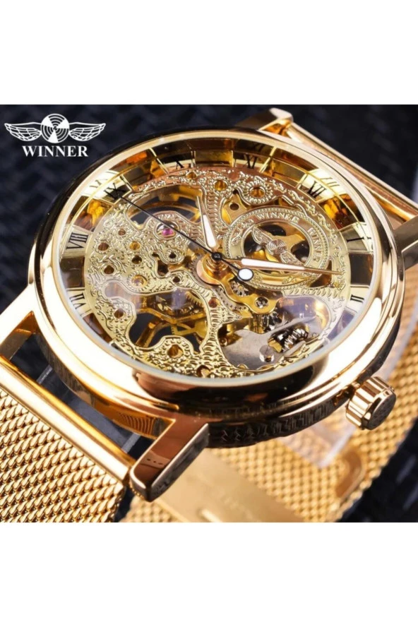 Winner Kurmalı Mekanizma Hasır Kordon Kol Saati923293 - Resim 2