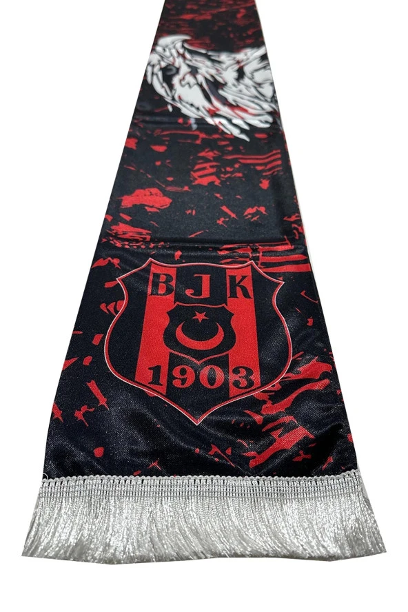 Beşiktaş Orijinal Şal Atkı Hediyelik Ahşap Kutulu - 5