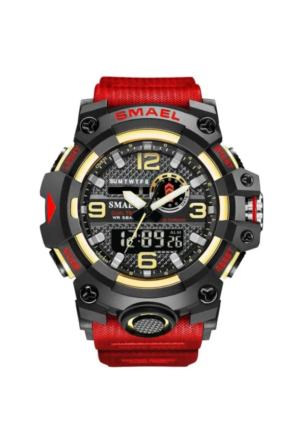 SMAEL DİJİTAL VE ANALOG ERKEK KOL SAATİ925081 - Resim 2