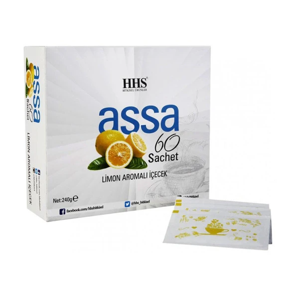 HHS Assa 60 Sachet Limon Aromalı Karışık Bitki Form Çayı 240GR