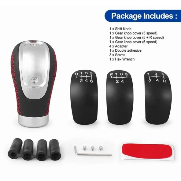 Vites Topuzu 3 için Çeşit Numaralı Kırmızı Dikiş / Icvı187-1 - Resim 2