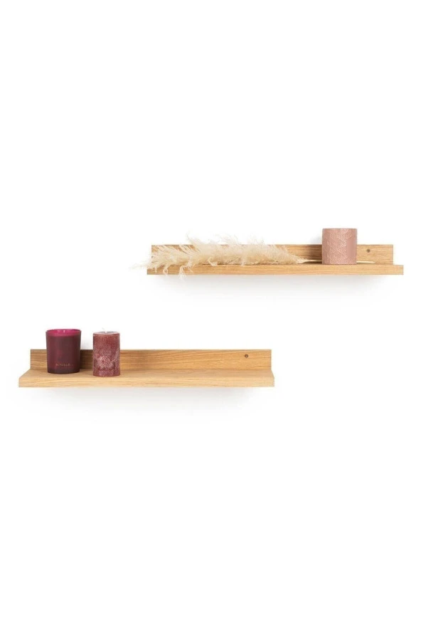 Yumeyas Home - Tekli Ahşap Duvar Rafı - 3