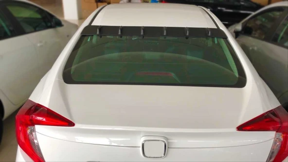 Honda Civic Fc5 2016-20212 Spoiler Cam Ustu Testere Model - 2