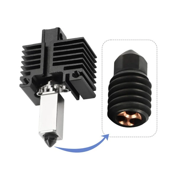 Bambu Lab Sertleştirilmiş CHT Çelik Nozzle 500°C(0.2mm) - Resim 3