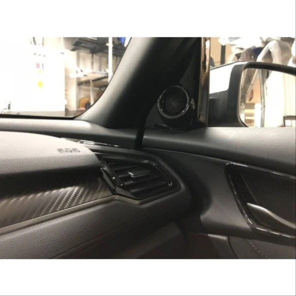 Honda Civic Uyumlu Fc5 Tweeter Kaplama - Piano Black - Resim 3