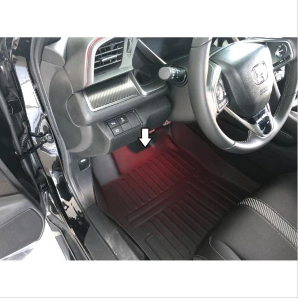 Honda Civic Fc5 2016-2021 Kauçuk 5D Paspas - 2
