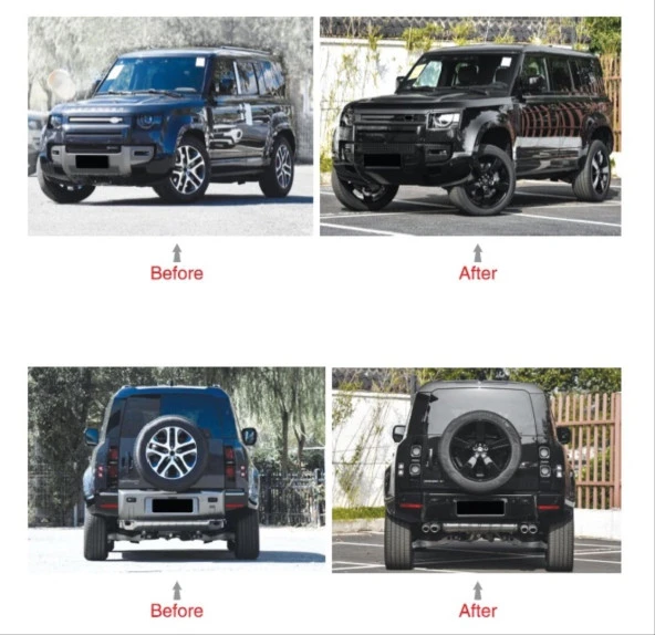 Defender 2020+ Uyumlu İçin Black Edition Body Kit (Full Set) Parça - 2