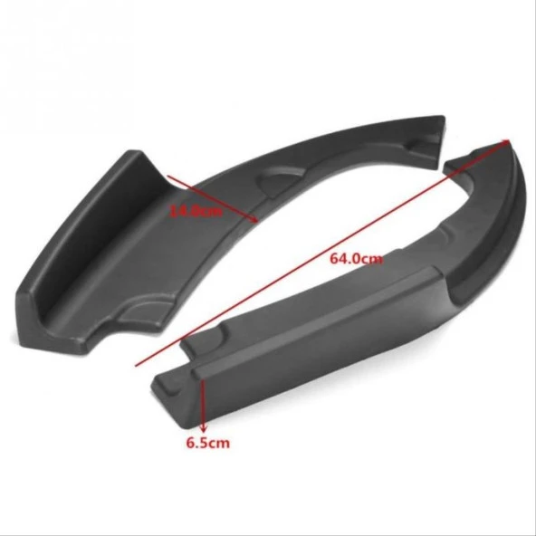 Honda Civic Uyumlu Fc5 2016-2020 Arka Çıkıntılı Flap Piano Black - 4