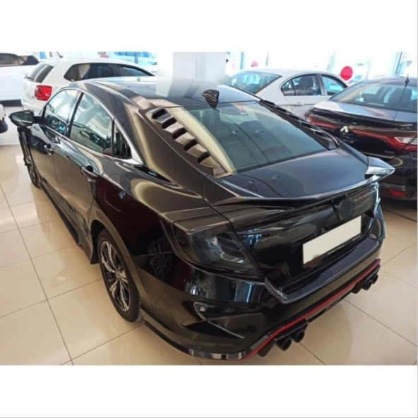 Honda Civic Uyumlu Fc5 2016-2020 Arka Camustu Kaplama 2 Parça - Resim 2