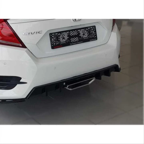 Honda Civic Uyumlu Fc5 2016-2020 Difüzör Sı Model - 2
