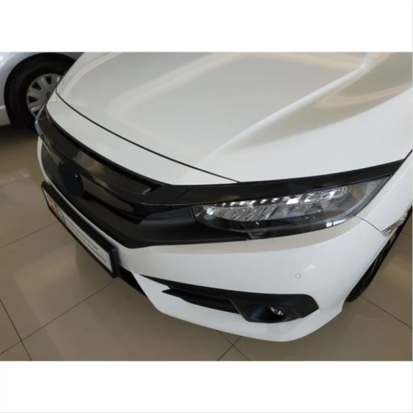 Honda Civic Uyumlu Fc5 2016-2020 Ön Panjur Kaplama Piano Black - 3