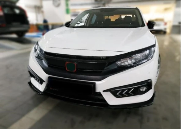 Honda Civic Uyumlu Fc5 2016-2020 Ön Lıp Dizayn B (Tek Parça) - Resim 2