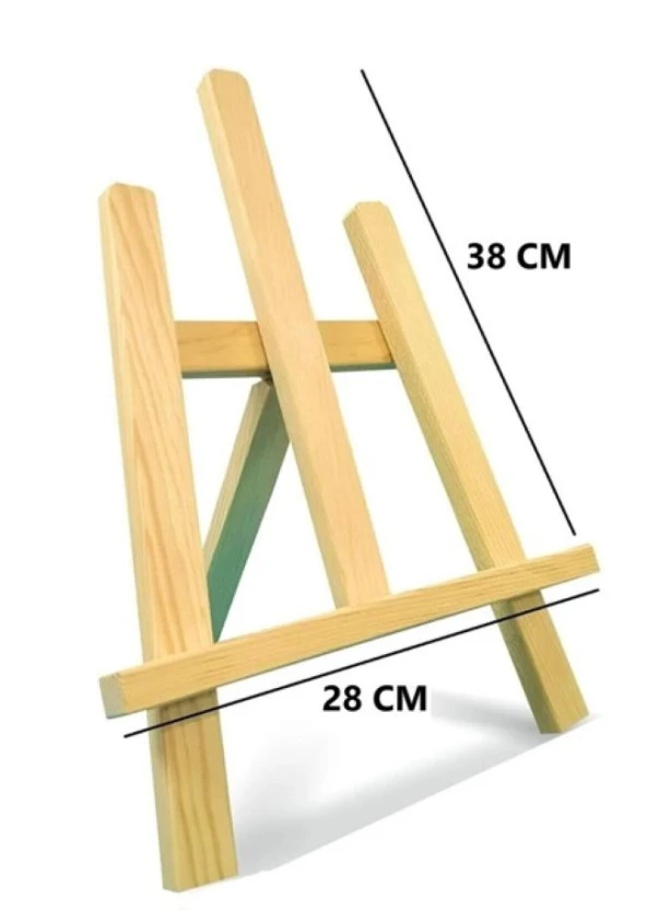 dekoratif Masaüstü Şövale, küçül Boy, Ahşap Şövale,  28cx 38 cm - Resim 2