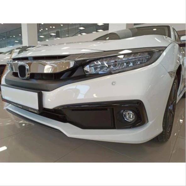 Honda Civic Uyumlu Fc5 2019-2021 Ön Sis Kaşı Kaplaması Piano (Makyajlı Kasa) - 1