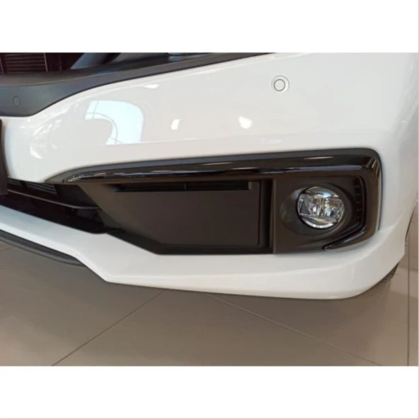 Honda Civic Uyumlu Fc5 2019-2021 Ön Sis Kaşı Kaplaması Piano (Makyajlı Kasa) - 4